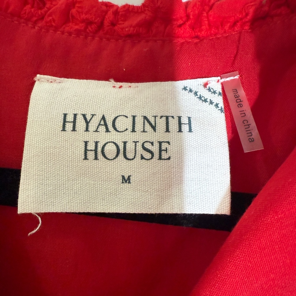 Tuckernuck HYACINTH HOUSE Red Eyelet Tryall Midi Dress - Picture 6 of 11
